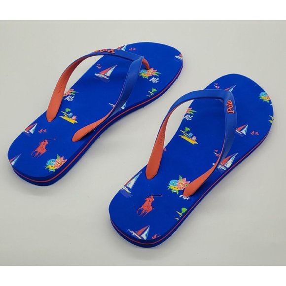 Ralph Lauren Polo Bolt Nautical Flip Flops main image 6